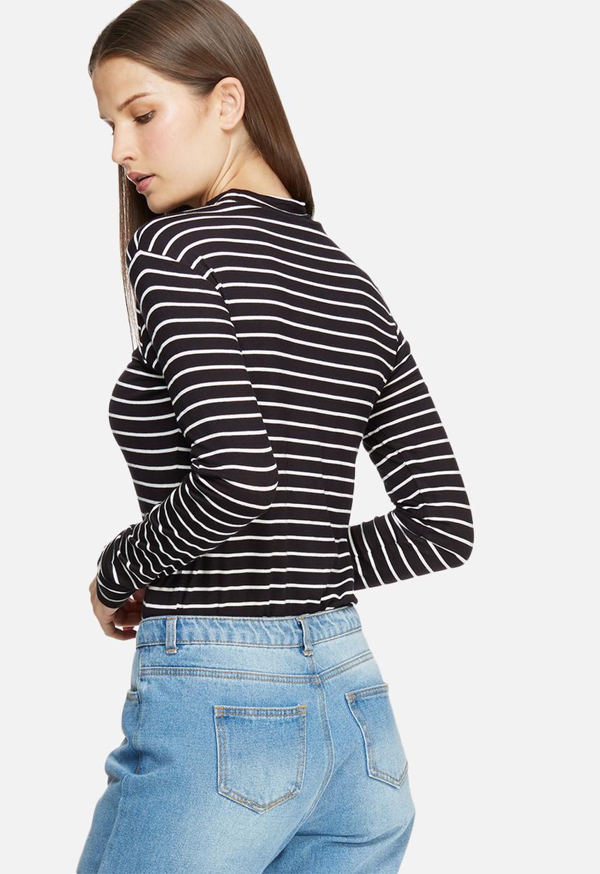 Jacqueline de Yong - Spirit stripe roll neck