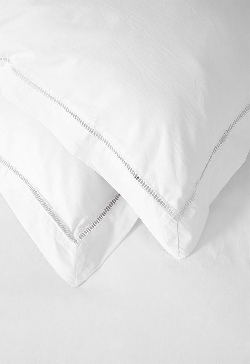 Sixth Floor - Cotton Blend ladder lace 2 pack pillowcase