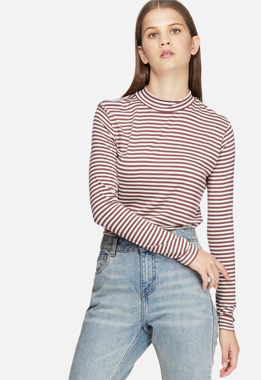 Jacqueline de Yong - Spirit stripe roll neck