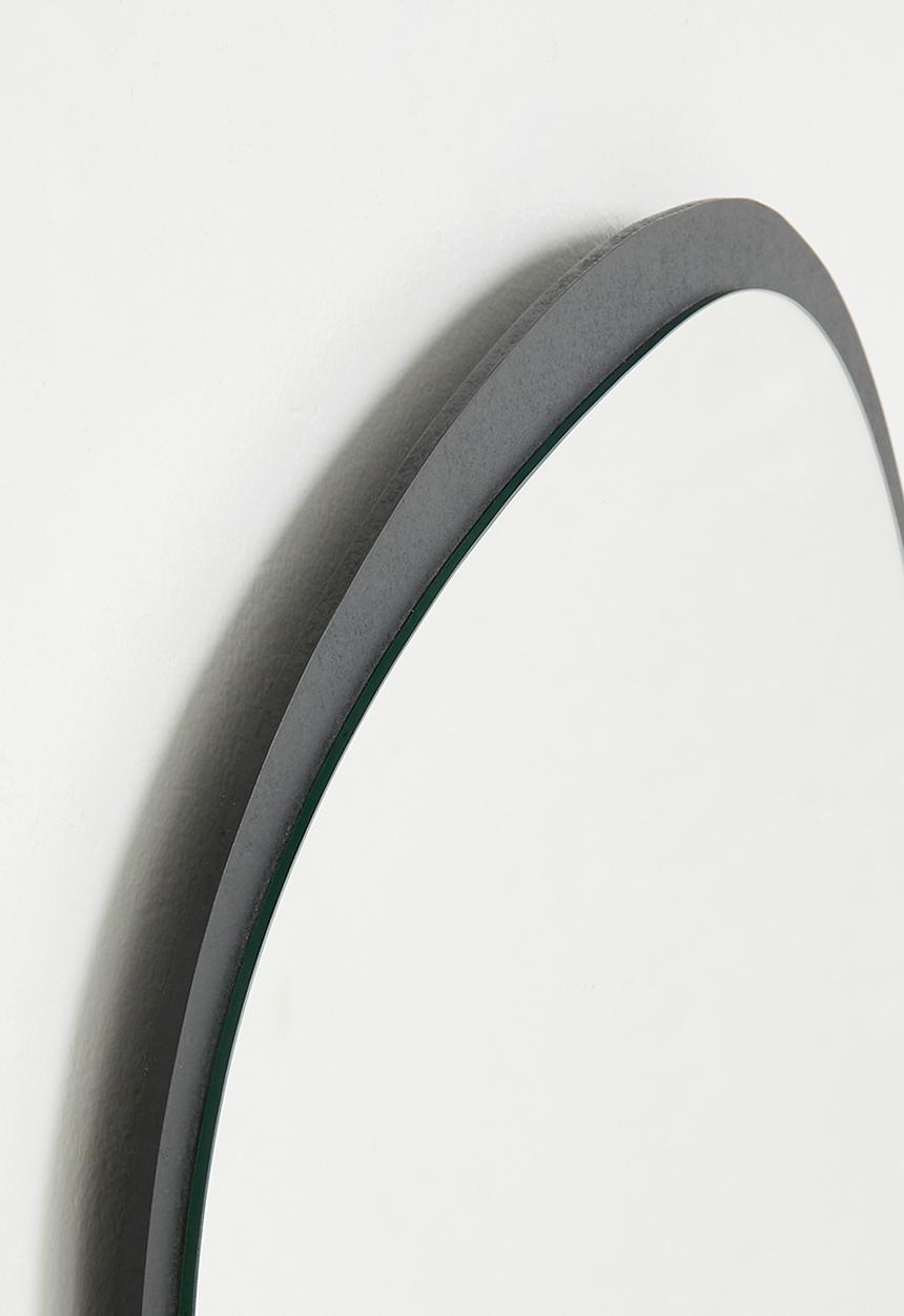 H&S - Square organic shape mirror - Black