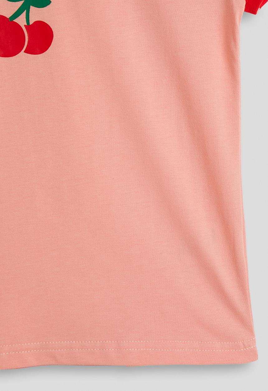 Pop Candy - Cherry slogan tee - pink/red