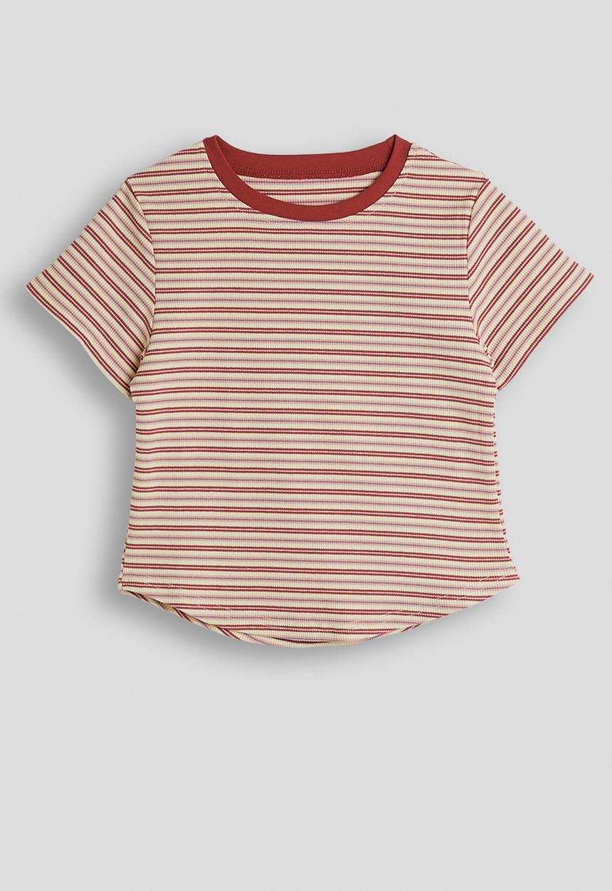 Pop Candy - Crew neck tee - red stripes