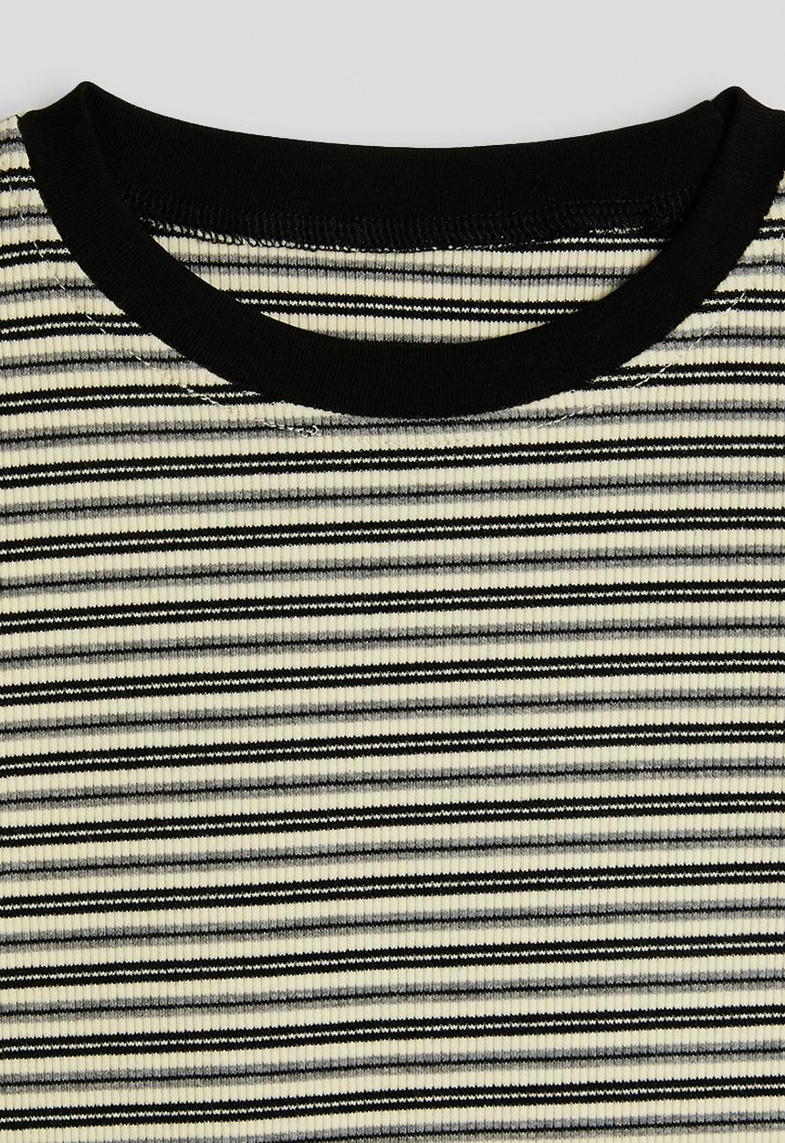 Pop Candy - Crew neck tee - black stripes