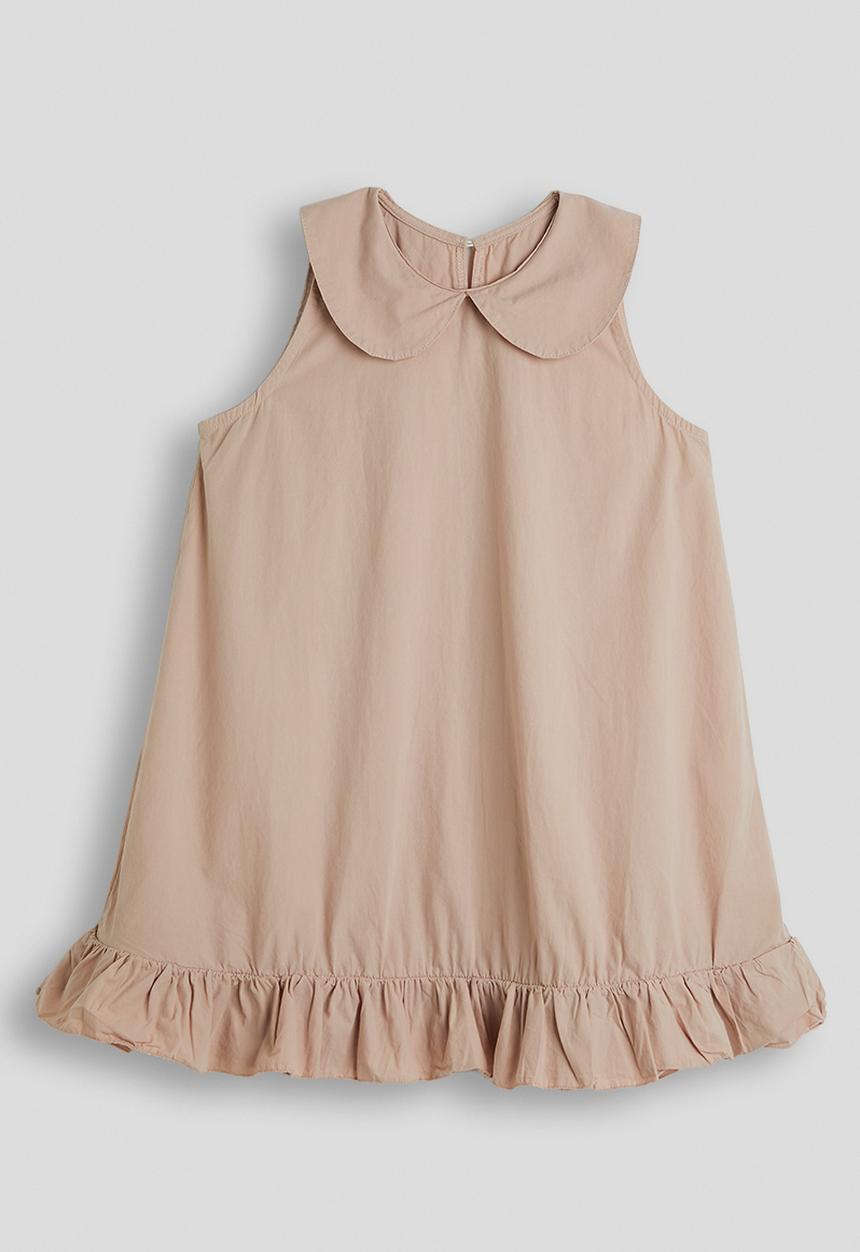 Pop Candy - A-line peter pan collar dress - neutral 