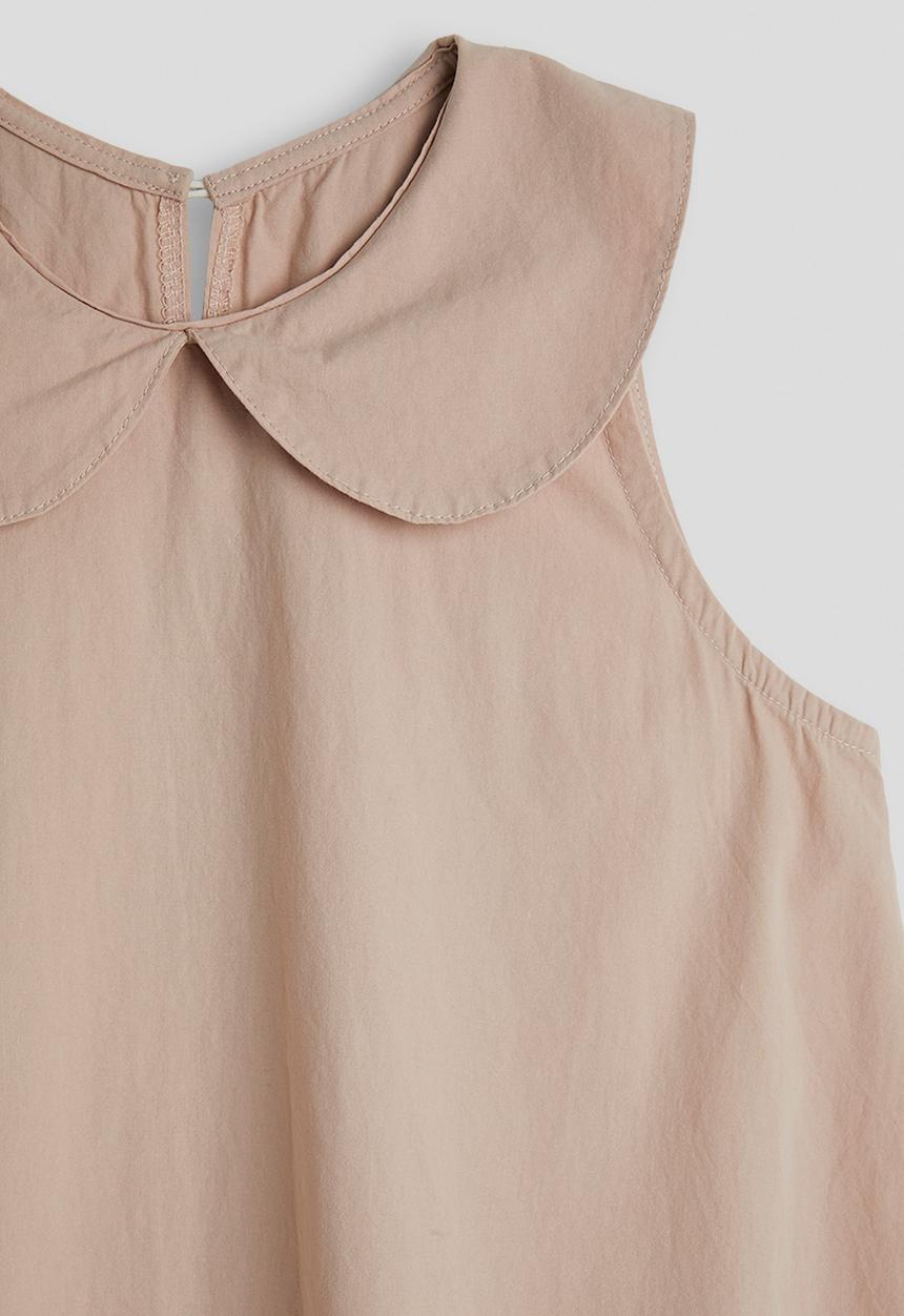 Pop Candy - A-line peter pan collar dress - neutral 