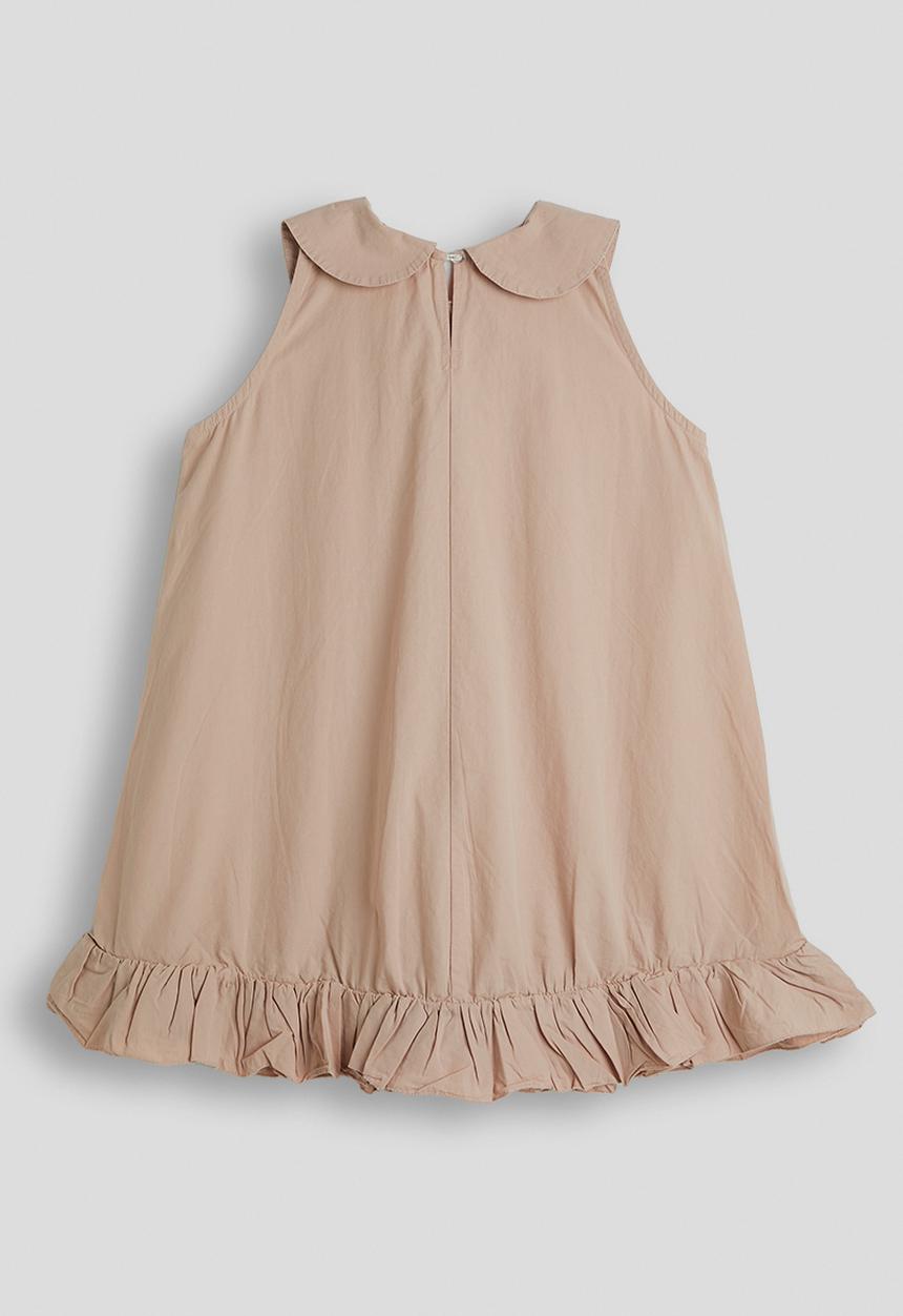 Pop Candy - A-line peter pan collar dress - neutral 