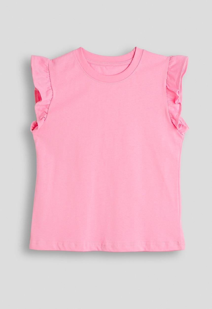 Pop Candy - Frilled sleeve tee - pink