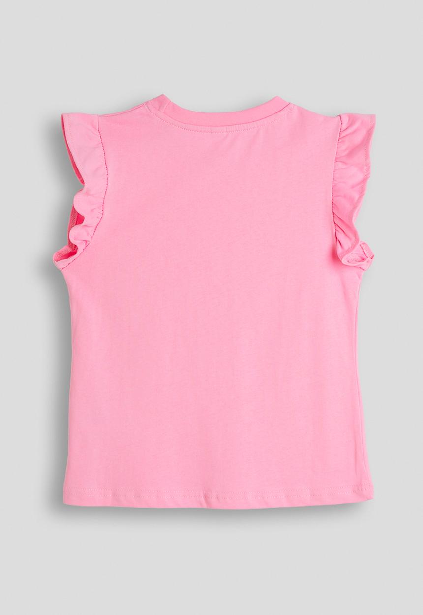 Pop Candy - Frilled sleeve tee - pink
