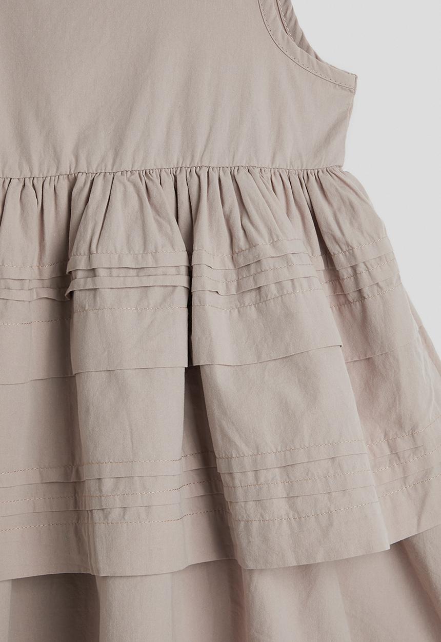 Pop Candy - Tiered fit and flare dress - dusty pink