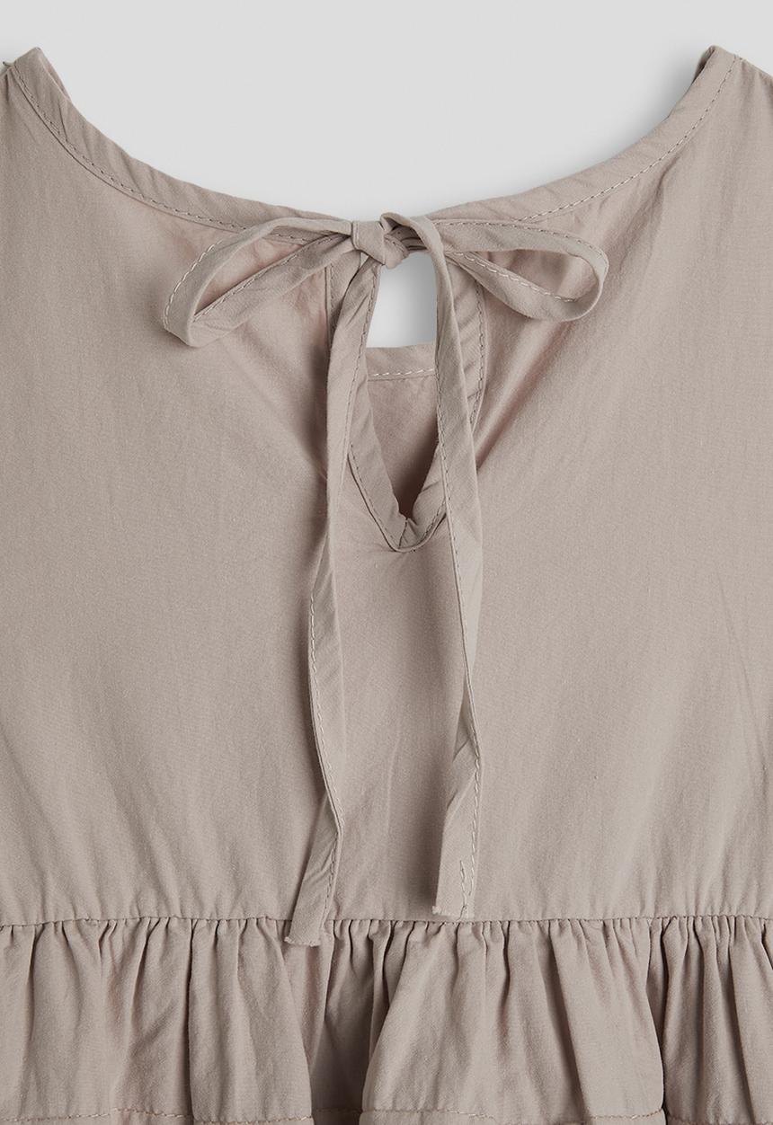 Pop Candy - Tiered fit and flare dress - dusty pink