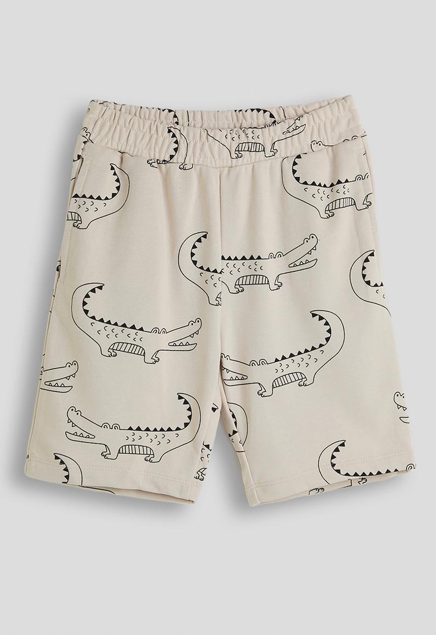 Pop Candy - Croc all-over-print shorts - off white