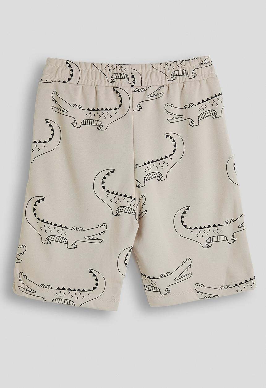 Pop Candy - Croc all-over-print shorts - off white
