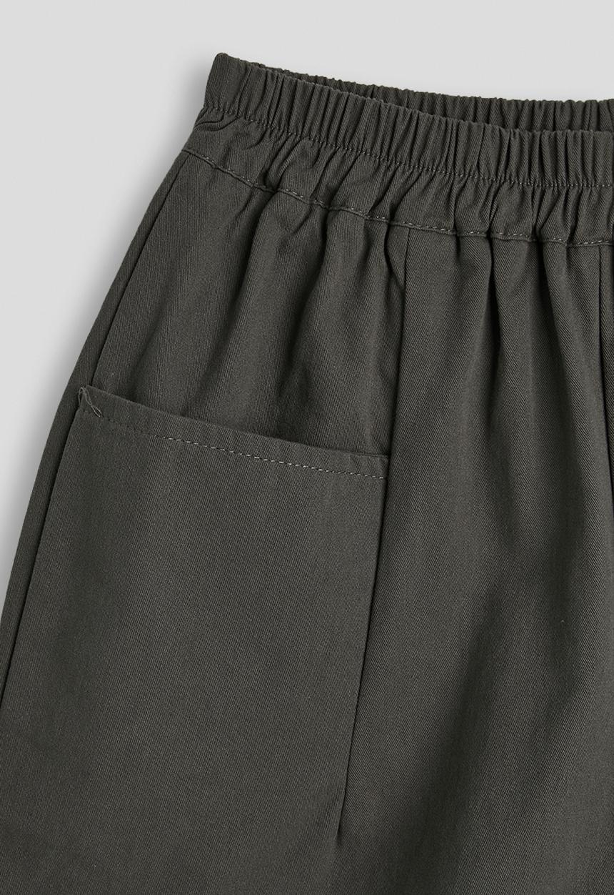 Pop Candy - Stylised front pocket shorts - charcoal