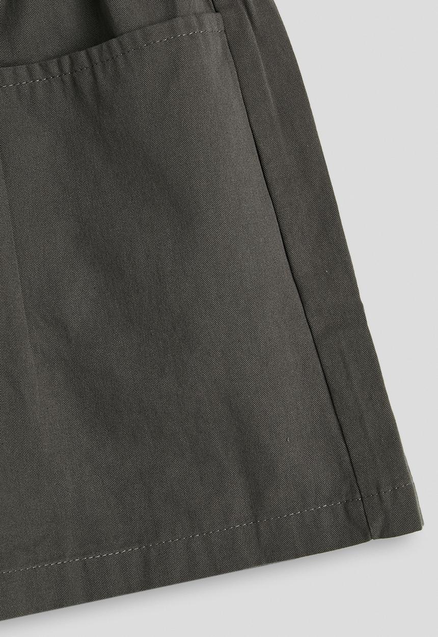 Pop Candy - Stylised front pocket shorts - charcoal
