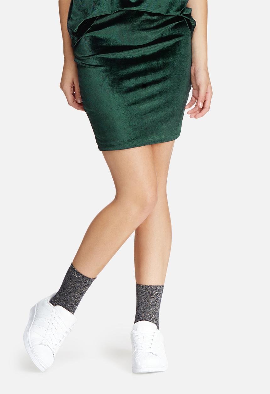 Jacqueline de Yong - Sherry velvet pencil skirt