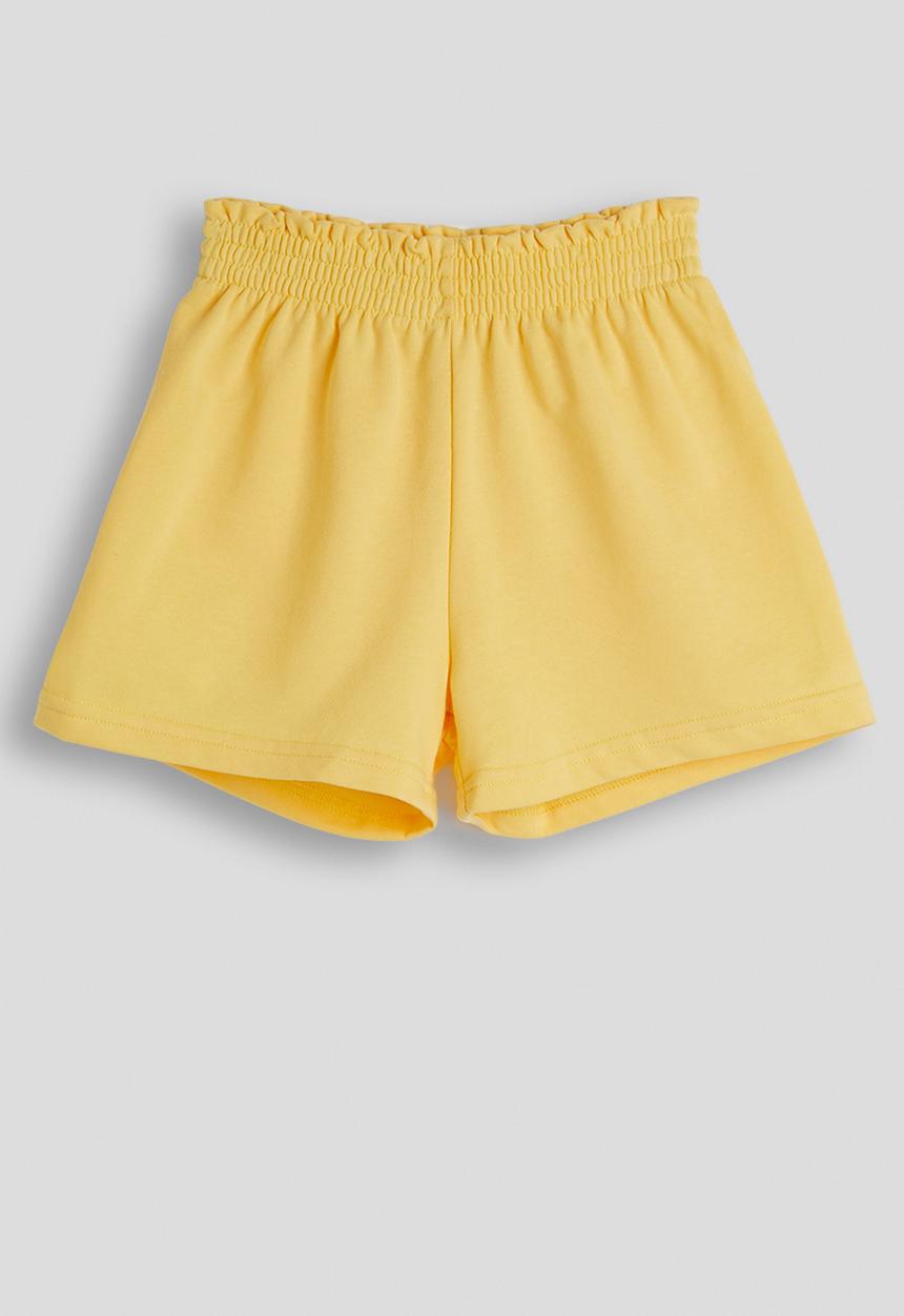 Pop Candy - Elaticated waist sweatshorts - sunny yellow