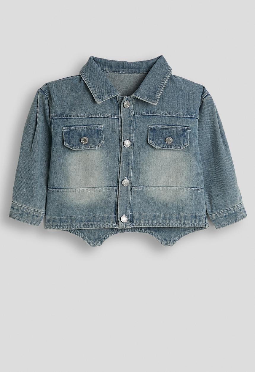 Pop Candy - Pointed denim jacket - light blue