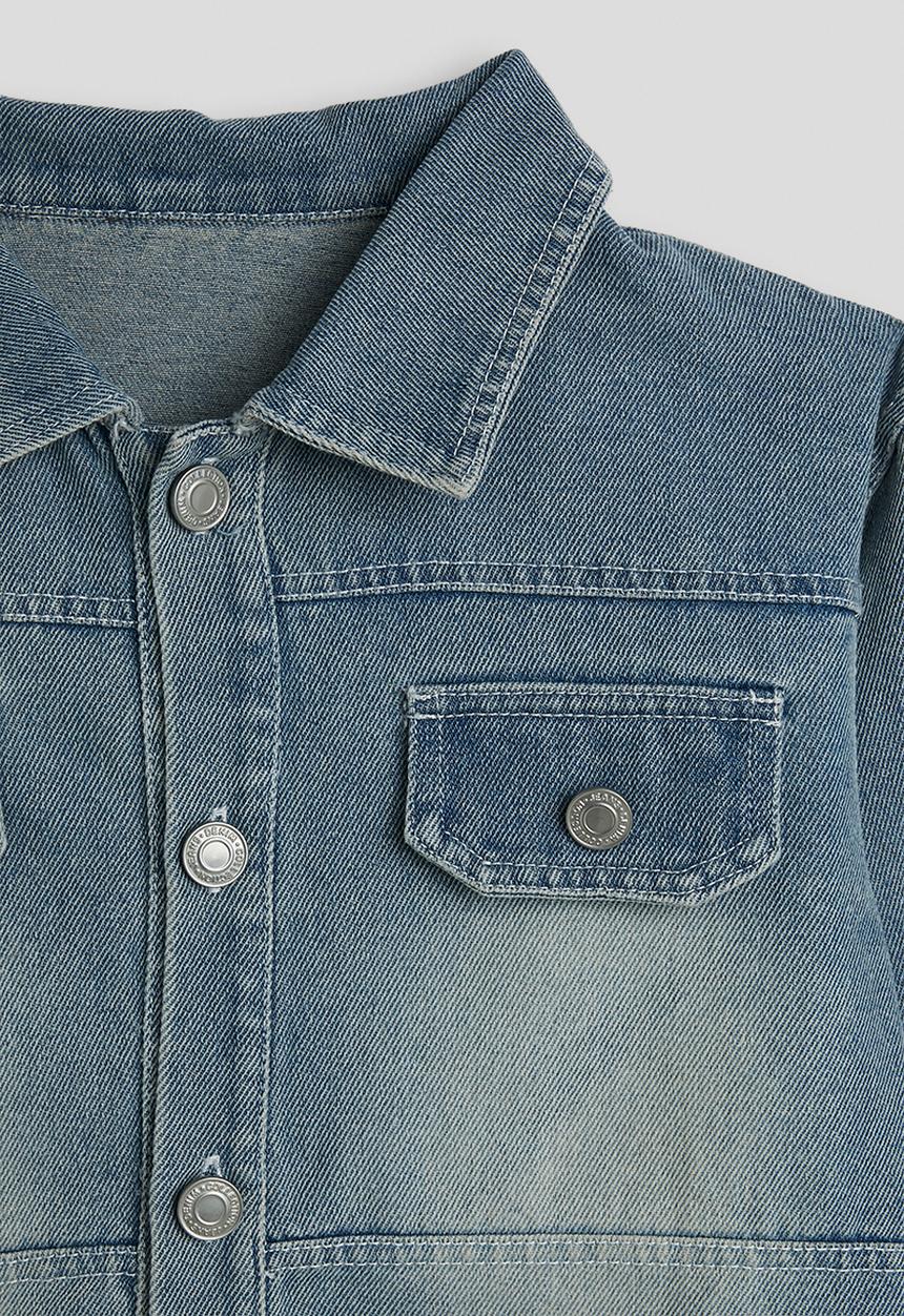 Pop Candy - Pointed denim jacket - light blue
