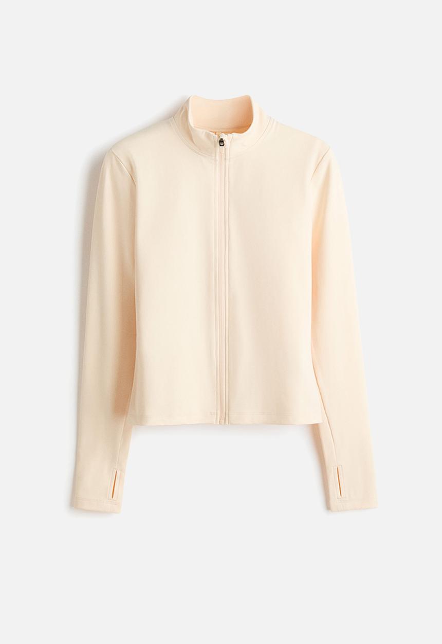 H&M - Zip-through sports jacket with softmove? - peachy beige