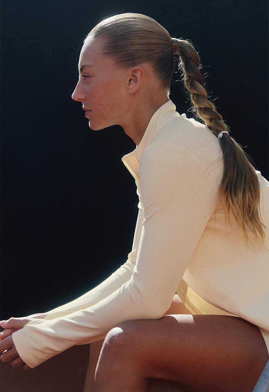 H&M - Zip-through sports jacket with softmove? - peachy beige
