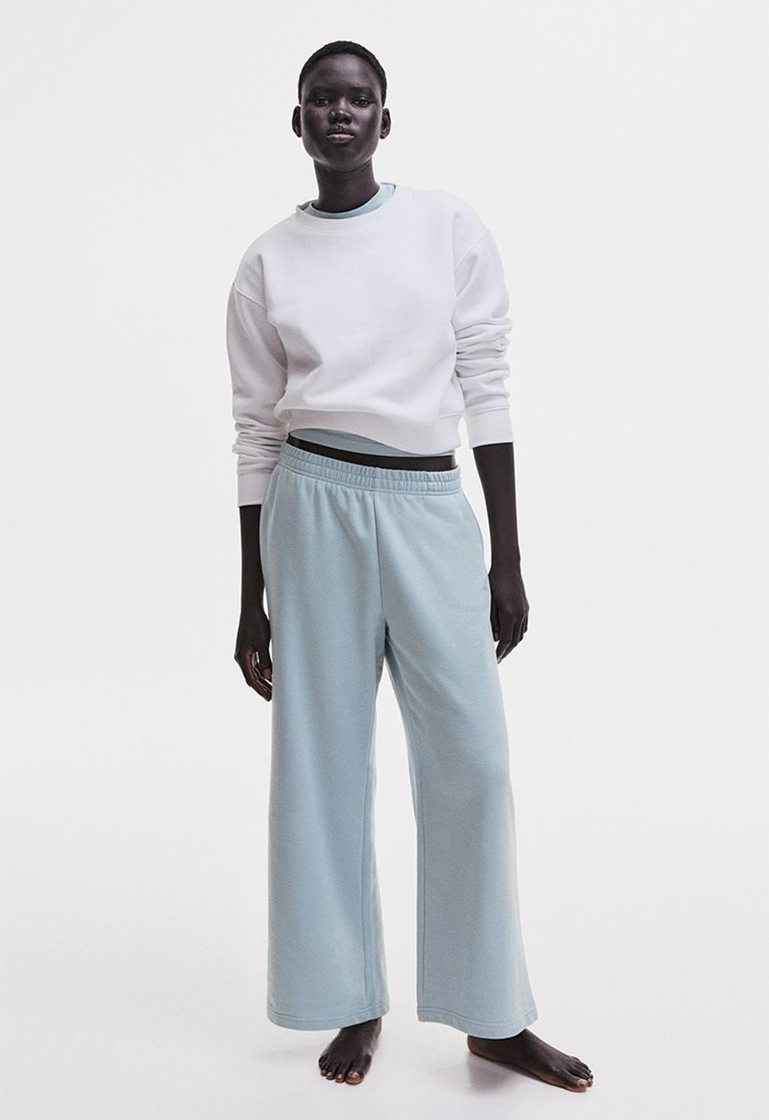 H&M - Sweatpants - light turquoise