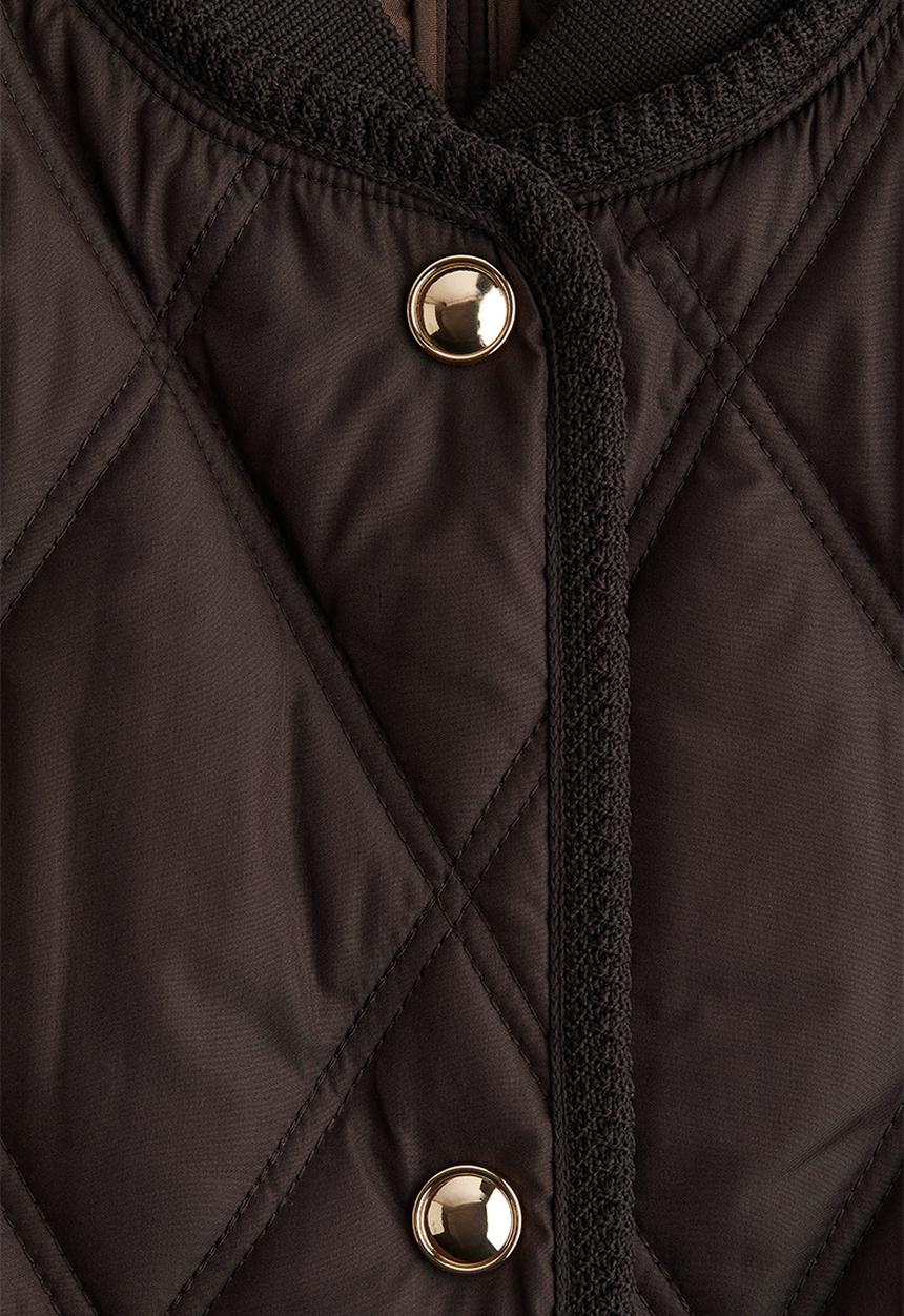 H&M - Quilted jacket - dark brown