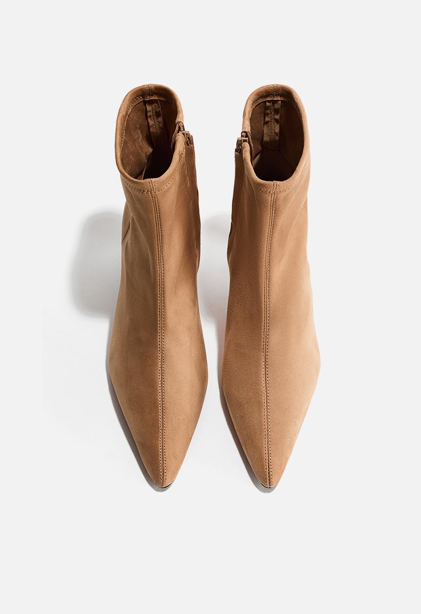 H&M - Heeled sock boots - beige