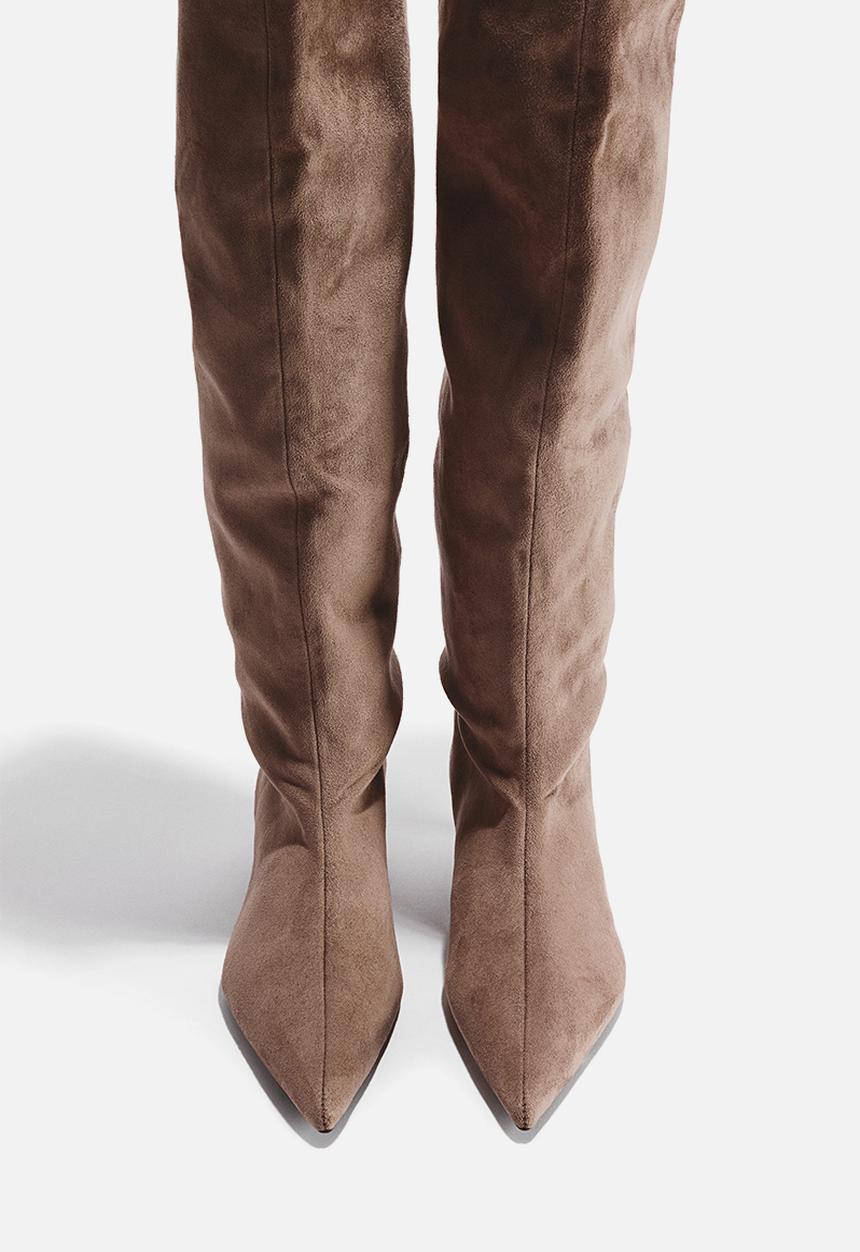 H&M - Kitten-heeled boots - beige