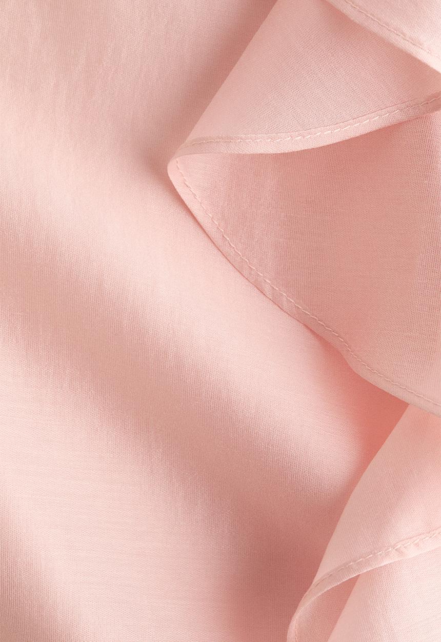 H&M - Flounced blouse - light peach pink