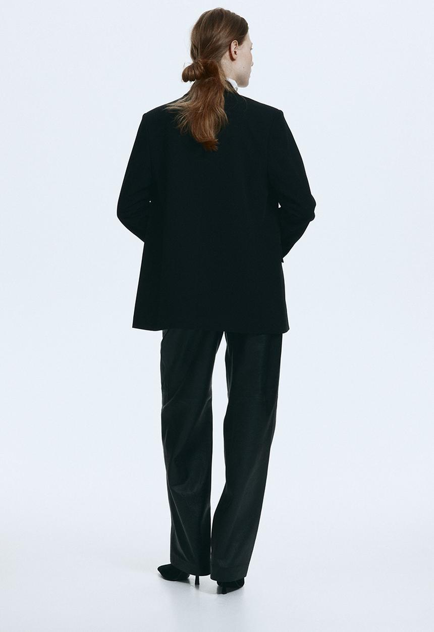 H&M - Belted blazer - black