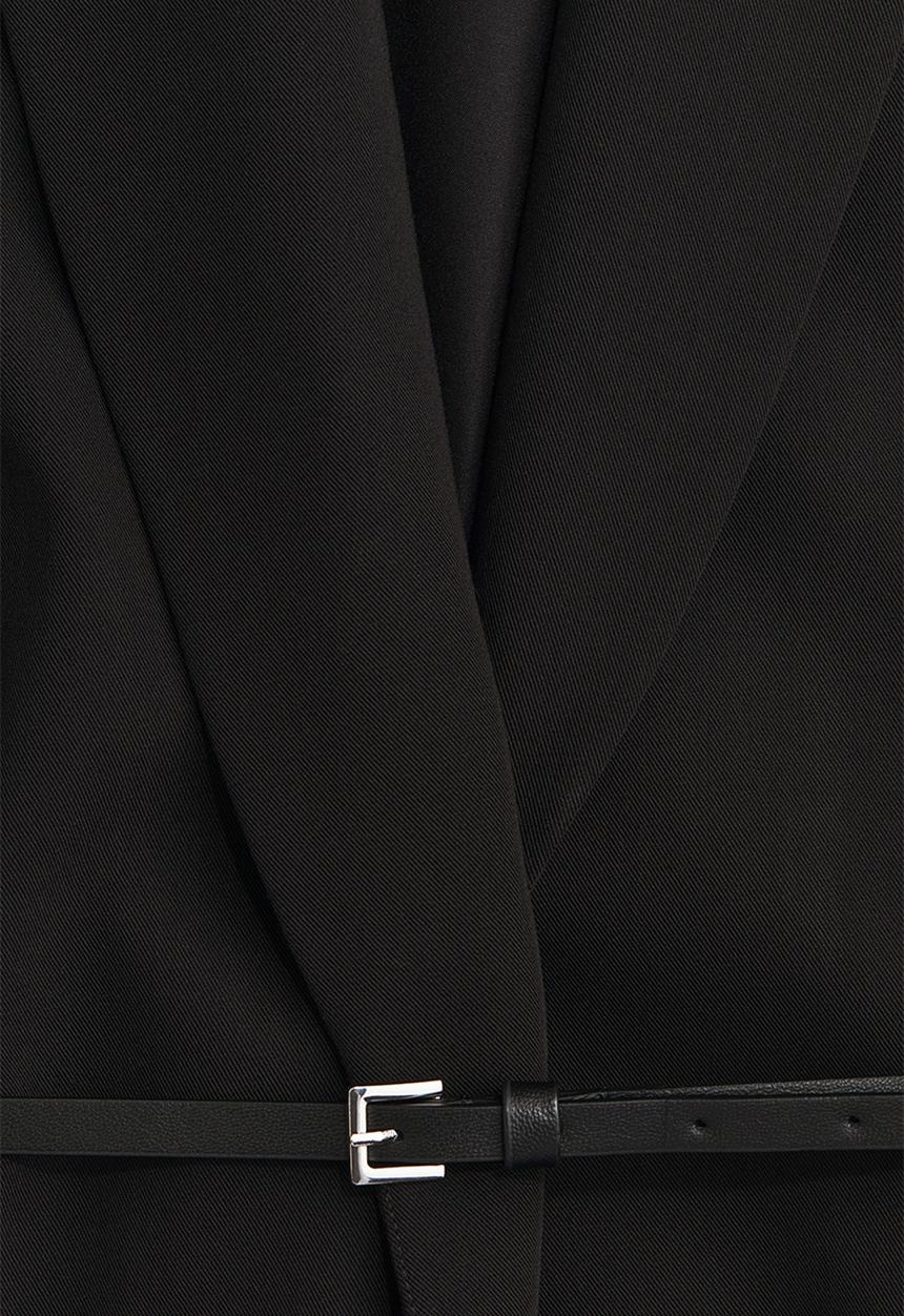 H&M - Belted blazer - black