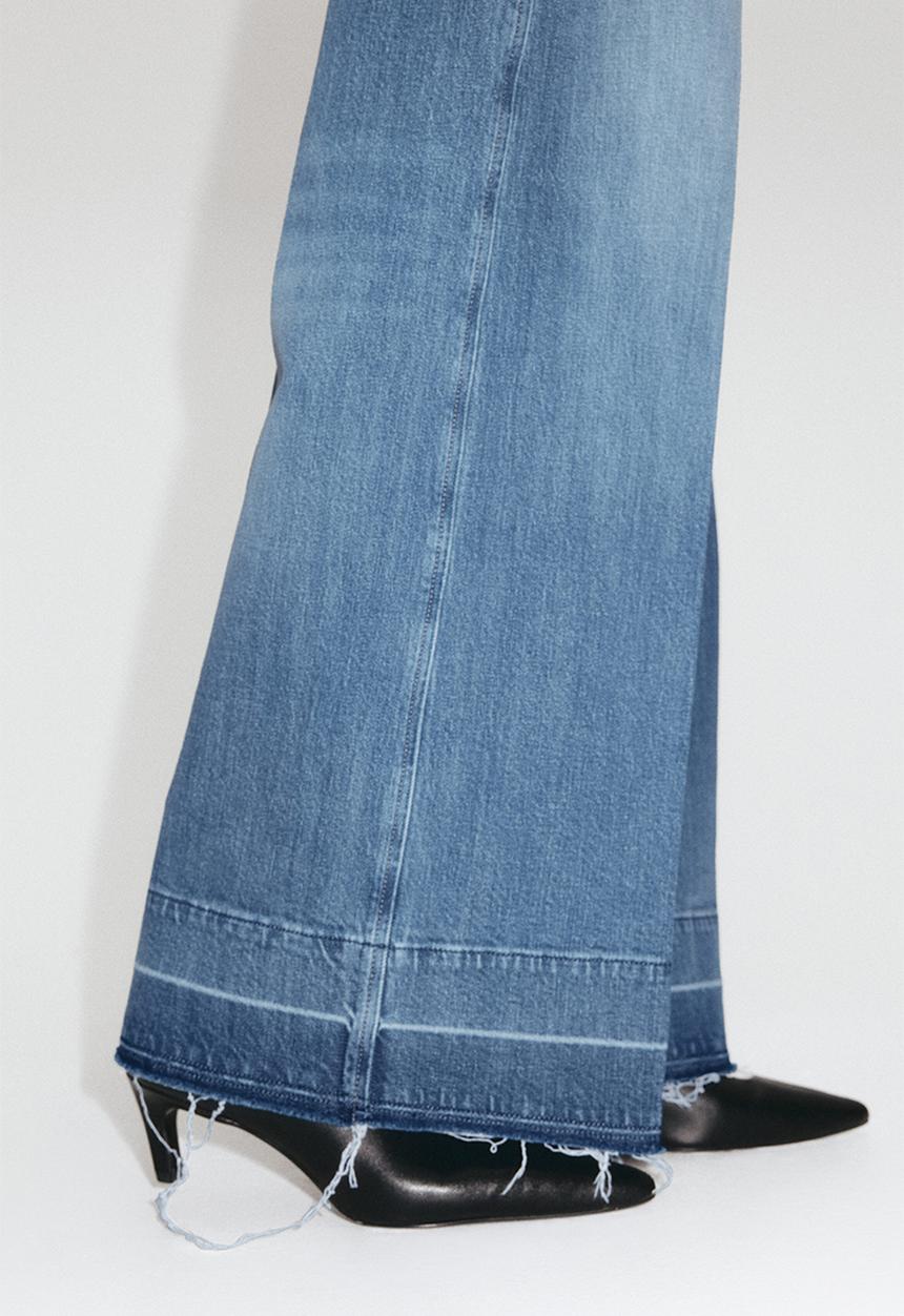H&M - Wide high jeans - denim blue