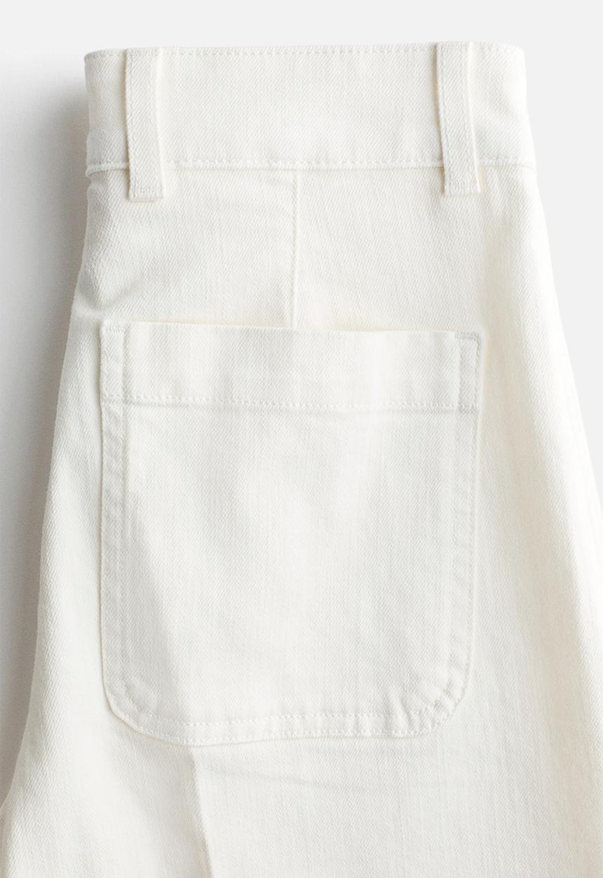 H&M - Wide high jeans - white