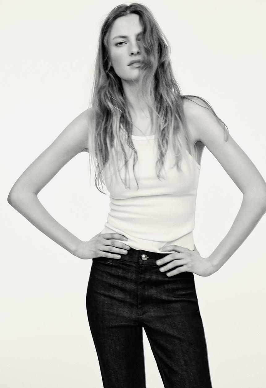 H&M - Flared high jeans - dark denim blue