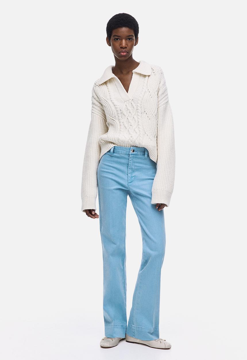 H&M - Flared high jeans - light blue