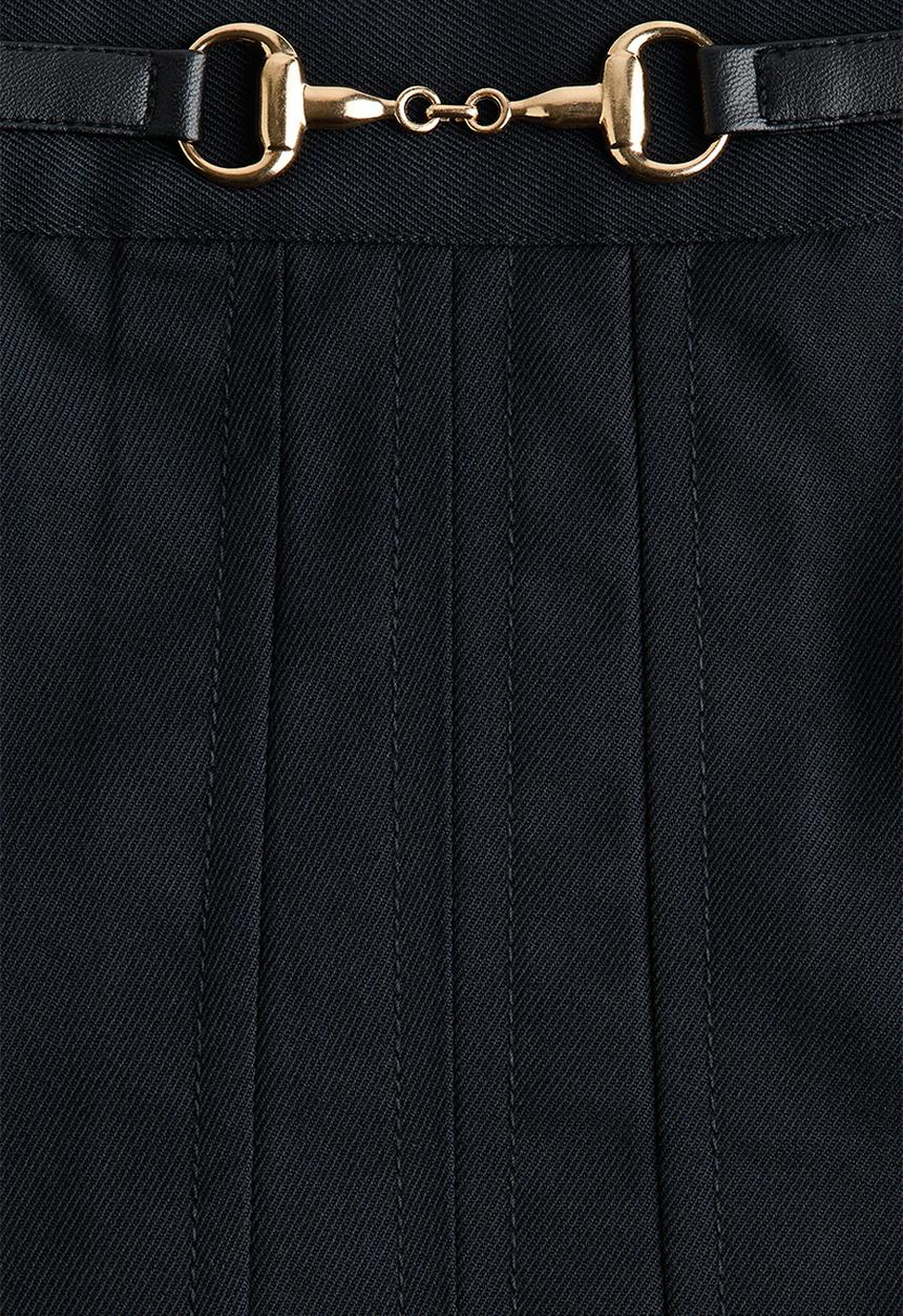 H&M - Pleated skirt - navy blue