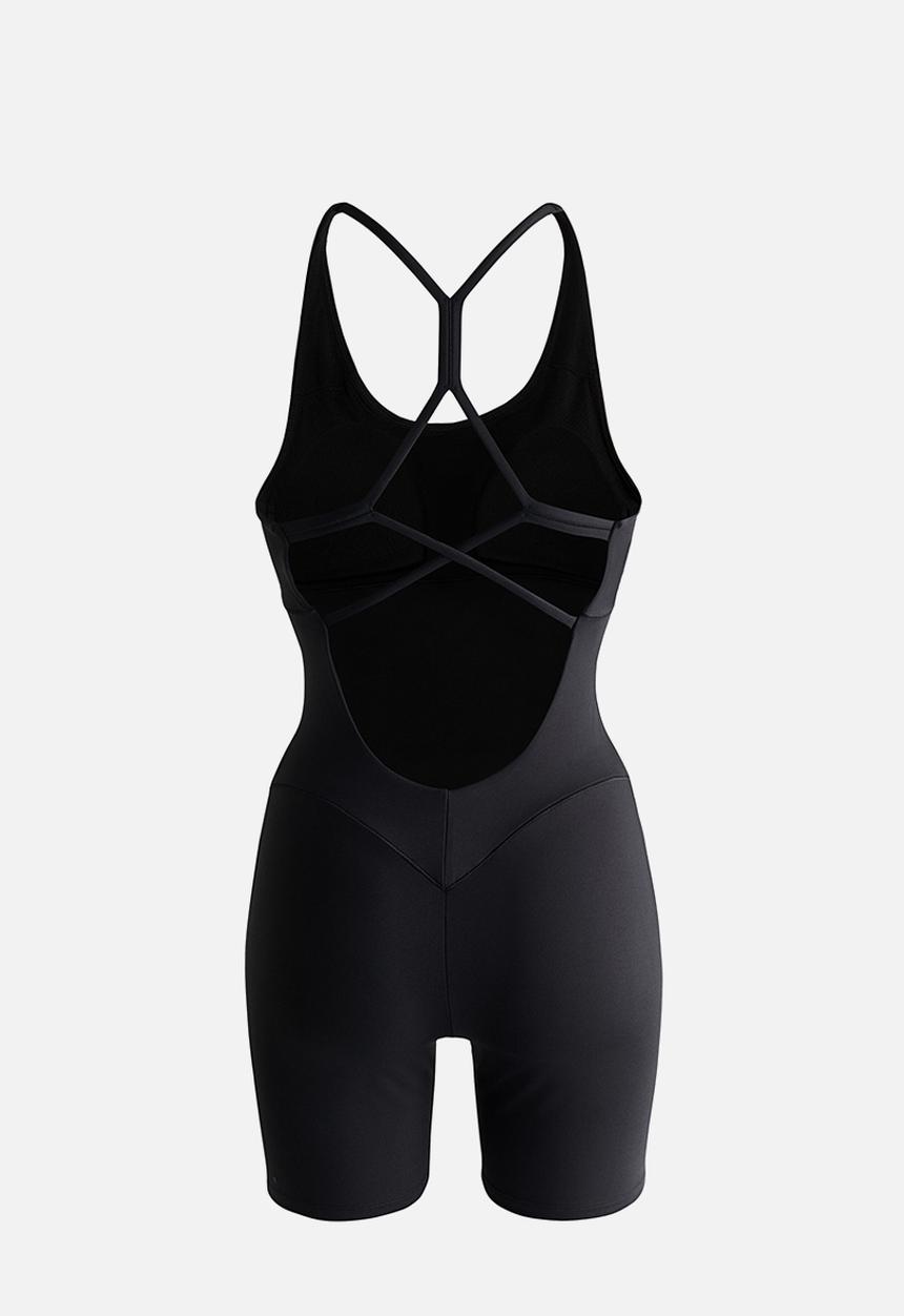 H&M - Sculptmove? sports playsuit - black