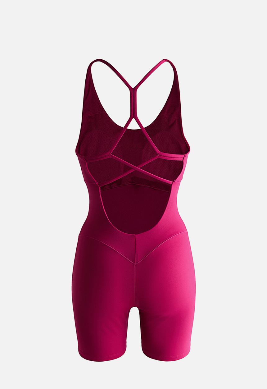 H&M - Sculptmove? sports playsuit - dark fuchsia