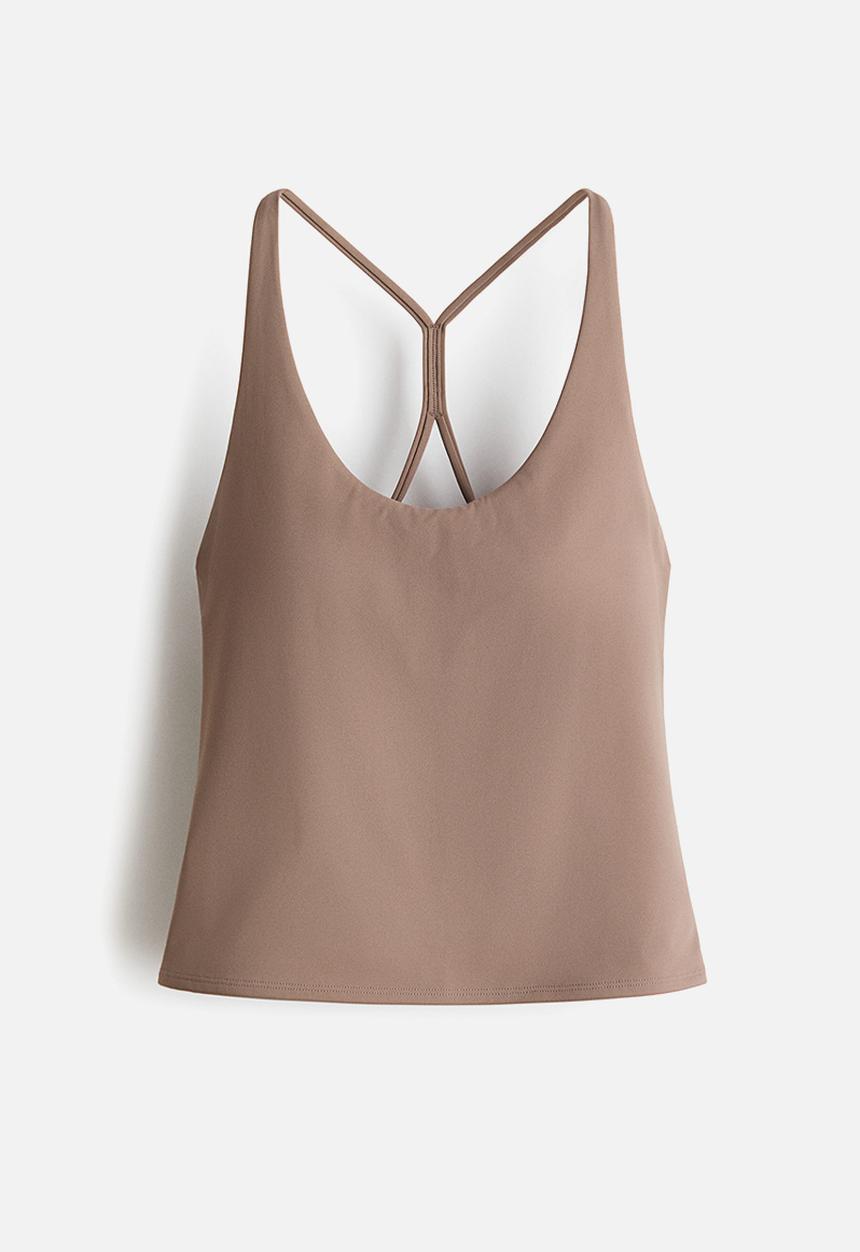 H&M - Sculptmove? sports vest top - beige