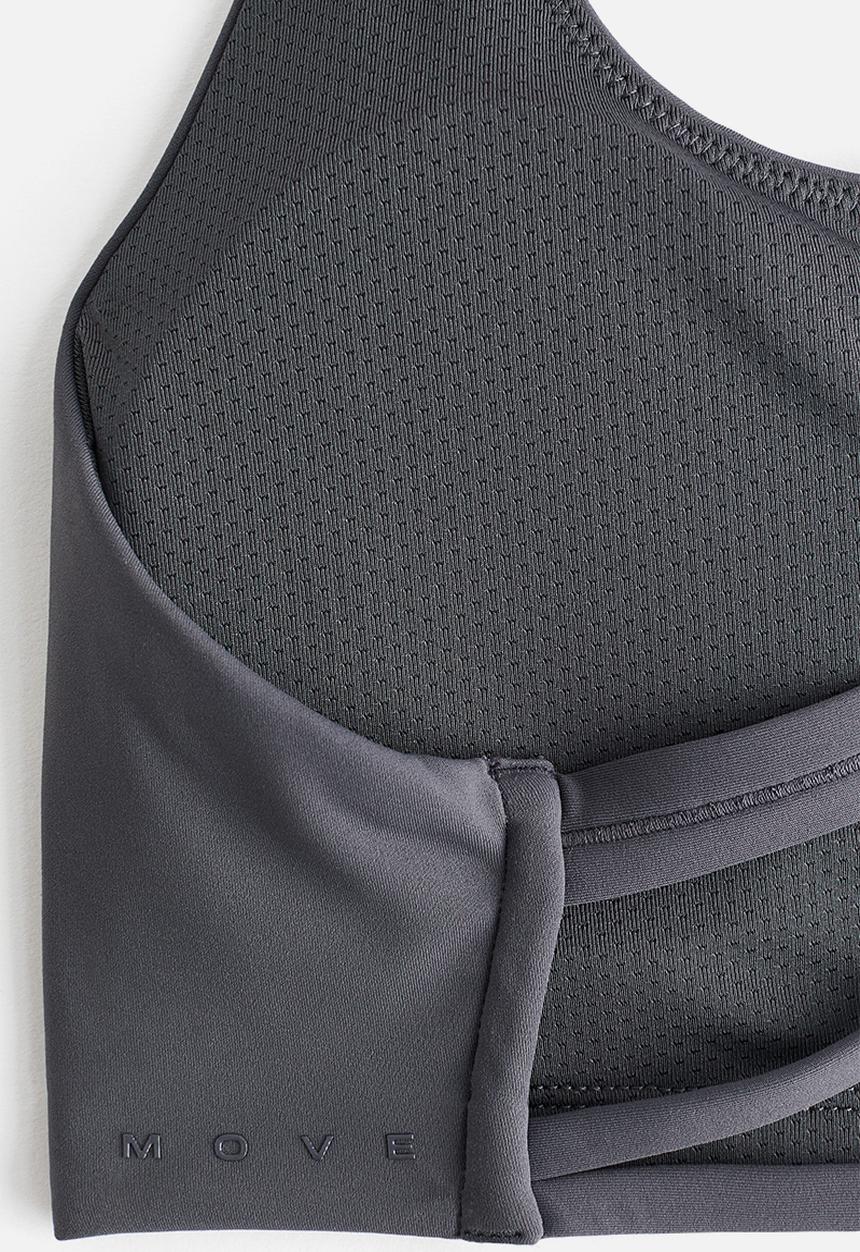 H&M - Sculptmove? medium support sports bra - dark grey