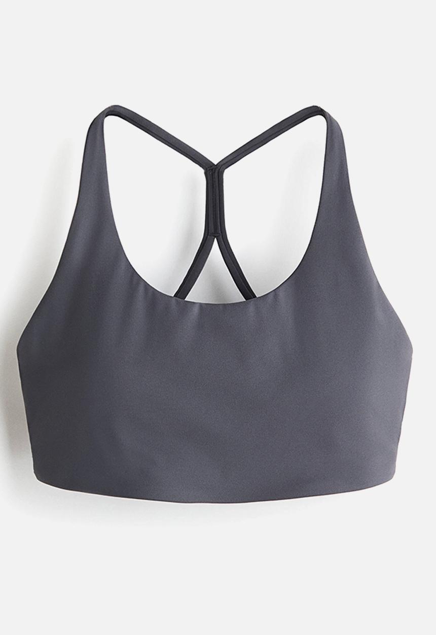 H&M - Sculptmove? medium support sports bra - dark grey