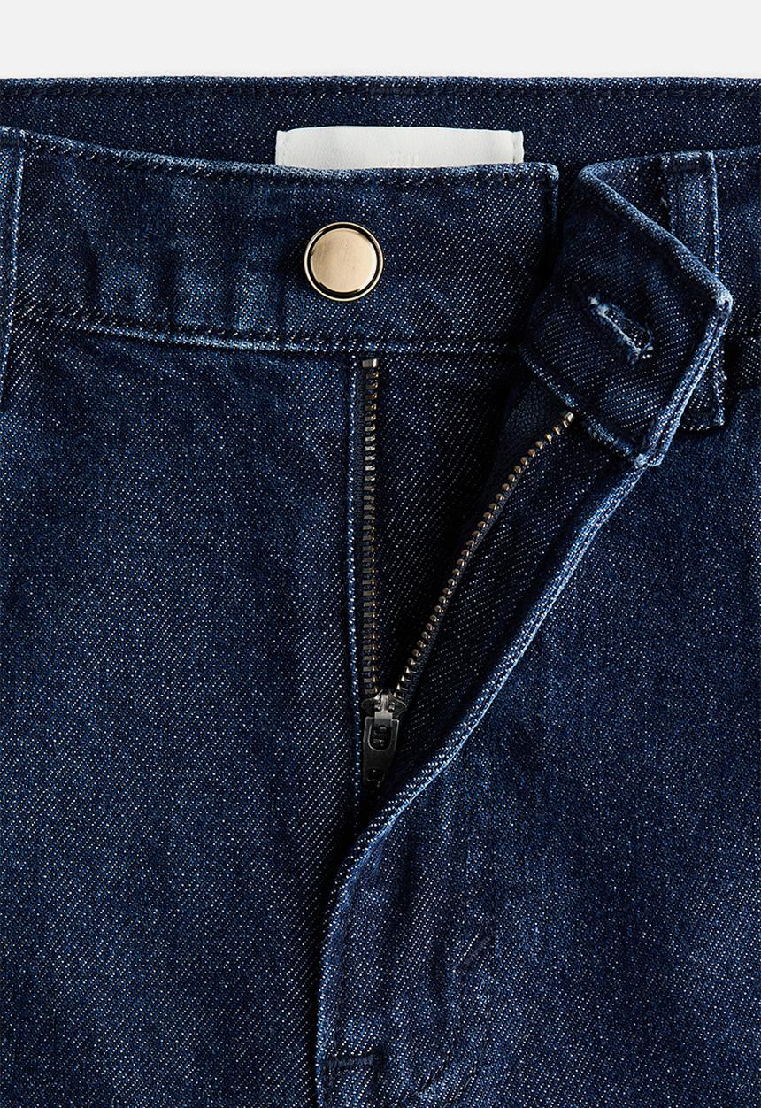 H&M - Straight high jeans - dark denim blue