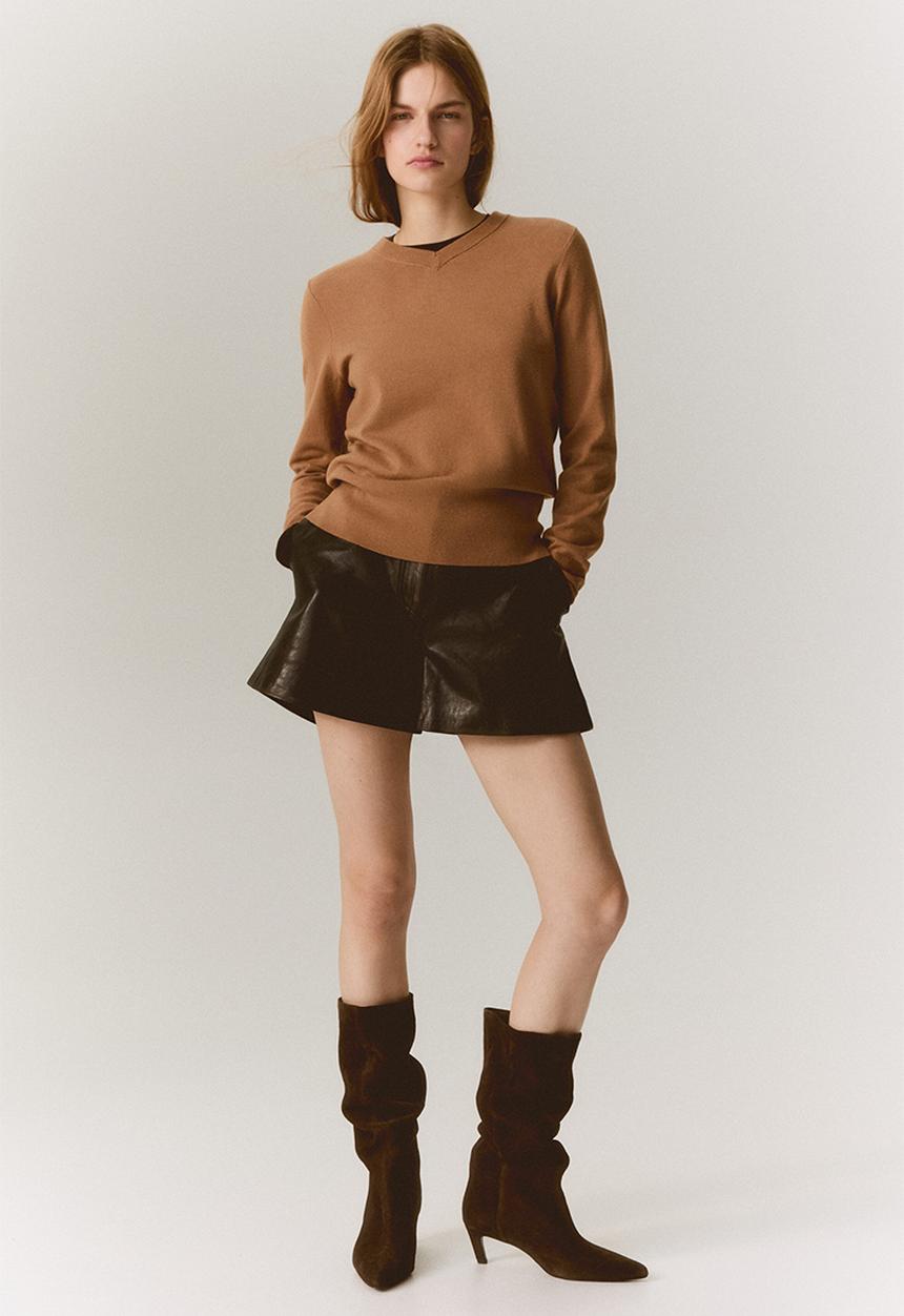 H&M - V-neck jumper - dark beige