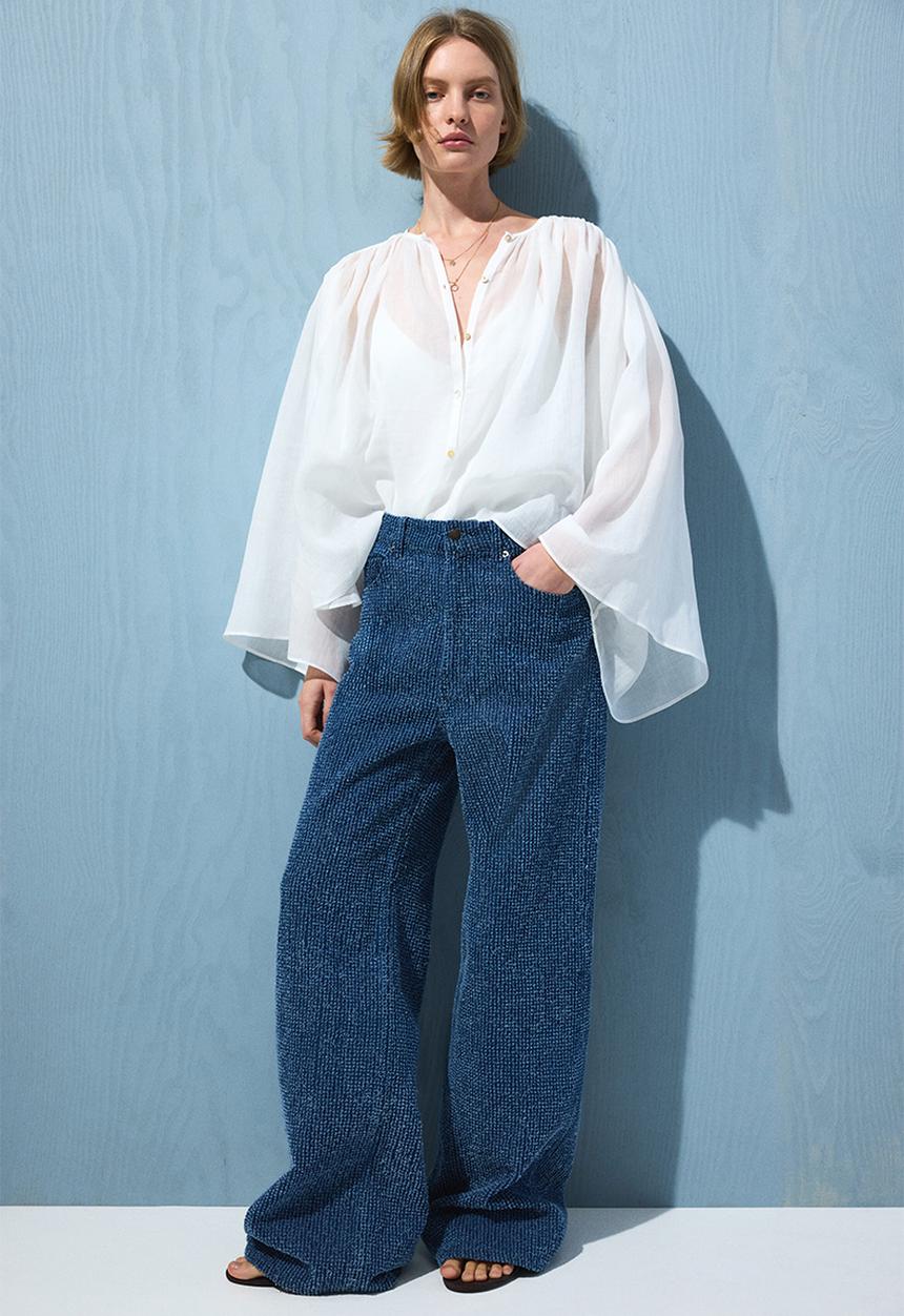 H&M - Boucle bootcut high waist jeans - denim blue