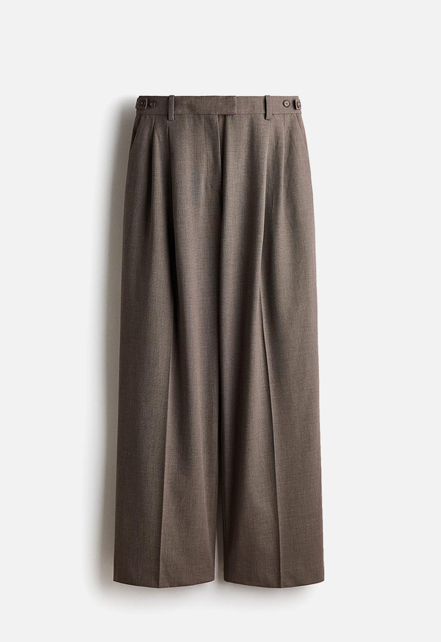 H&M - Tailored trousers - dark mole