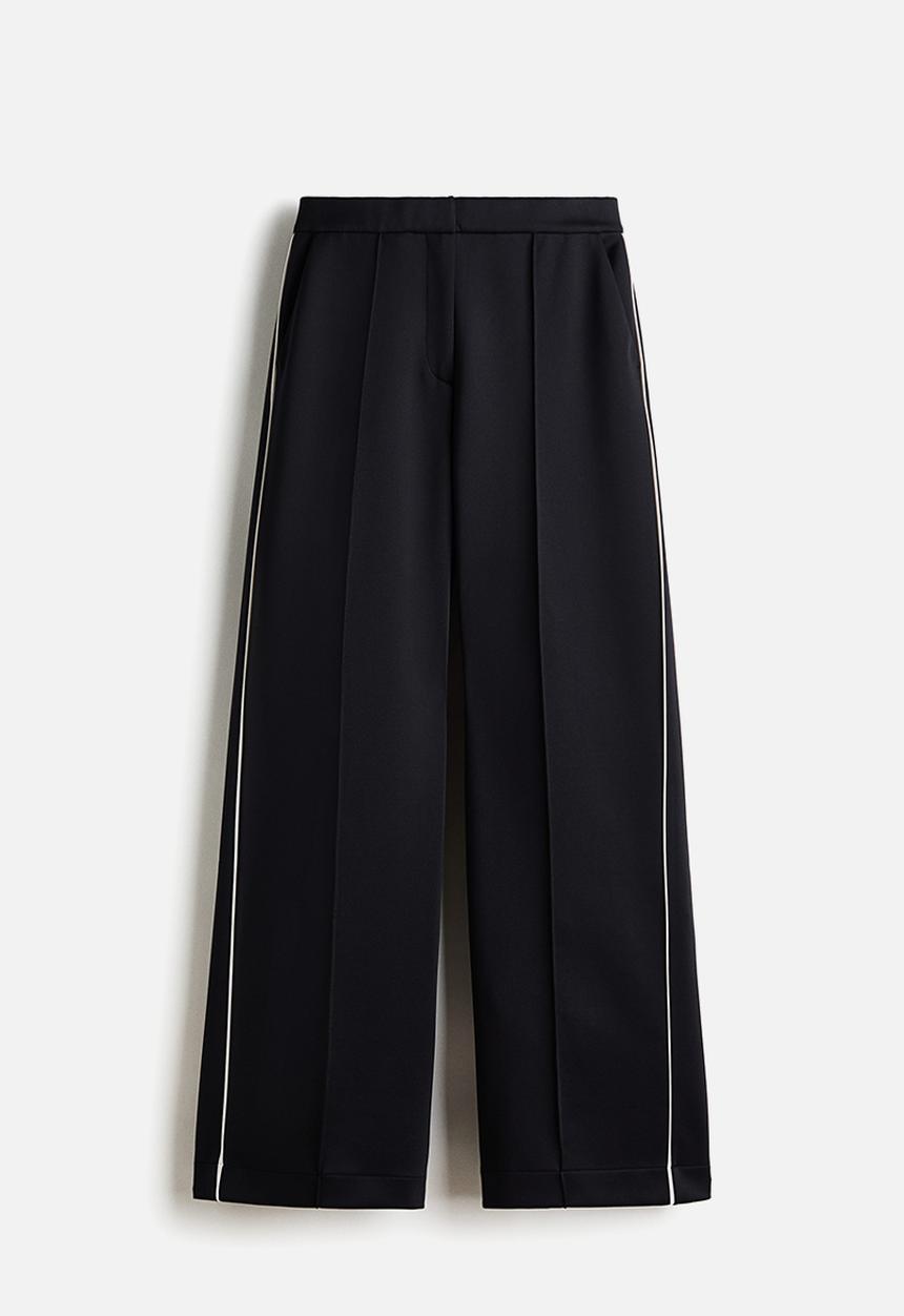 H&M - Tailored scuba trousers - black