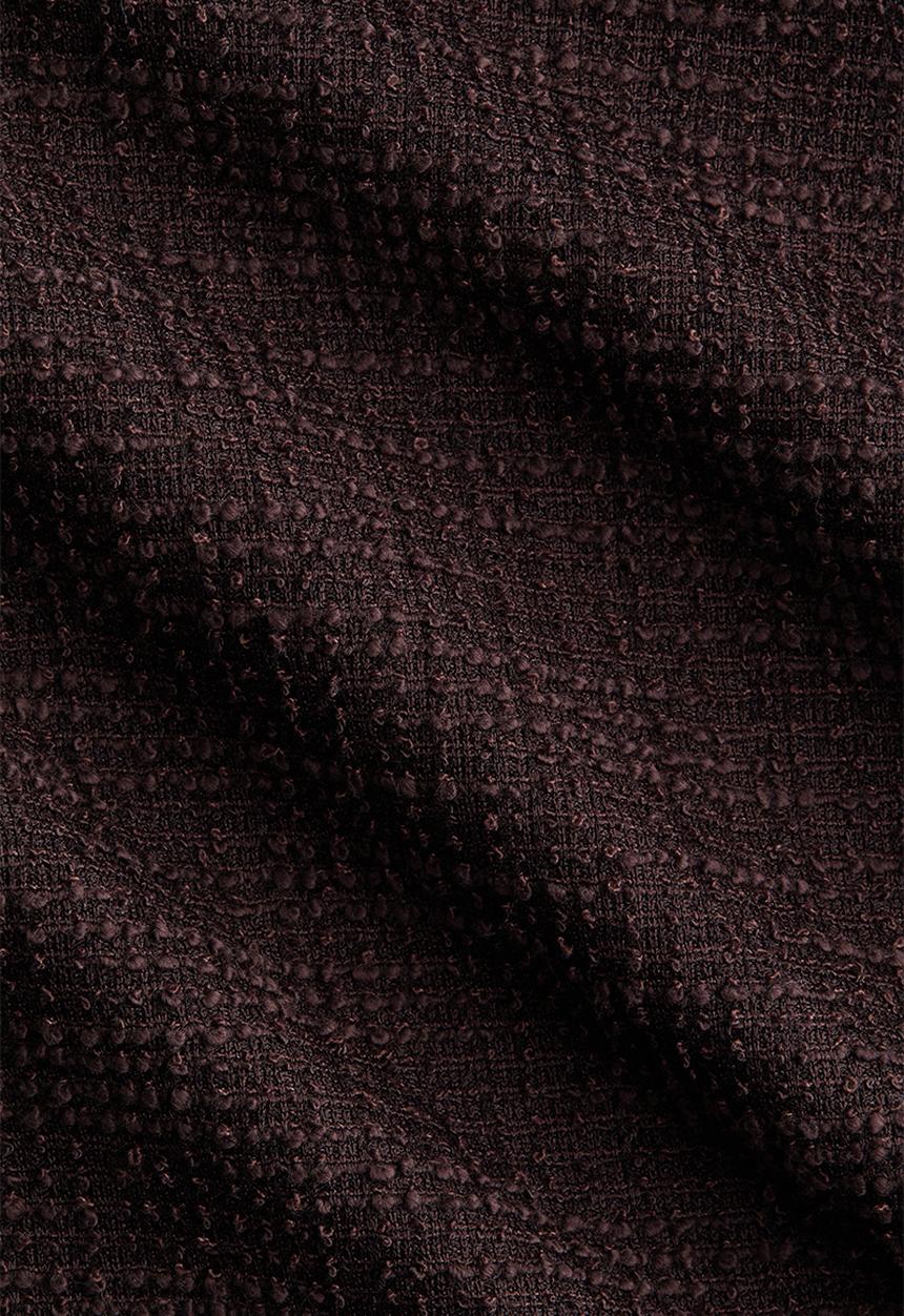 H&M - Wide boucl trousers - dark brown