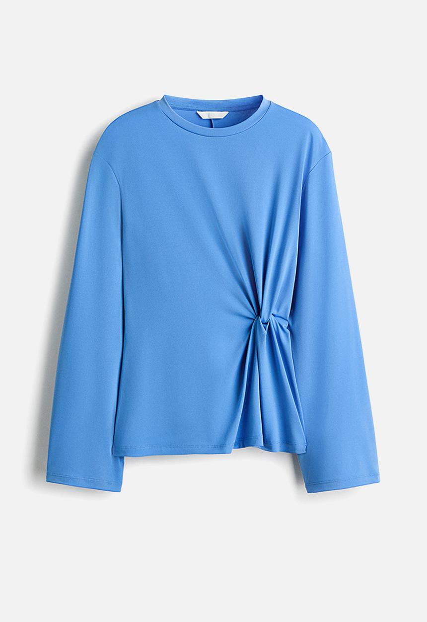 H&M - Twist-detail top - blue