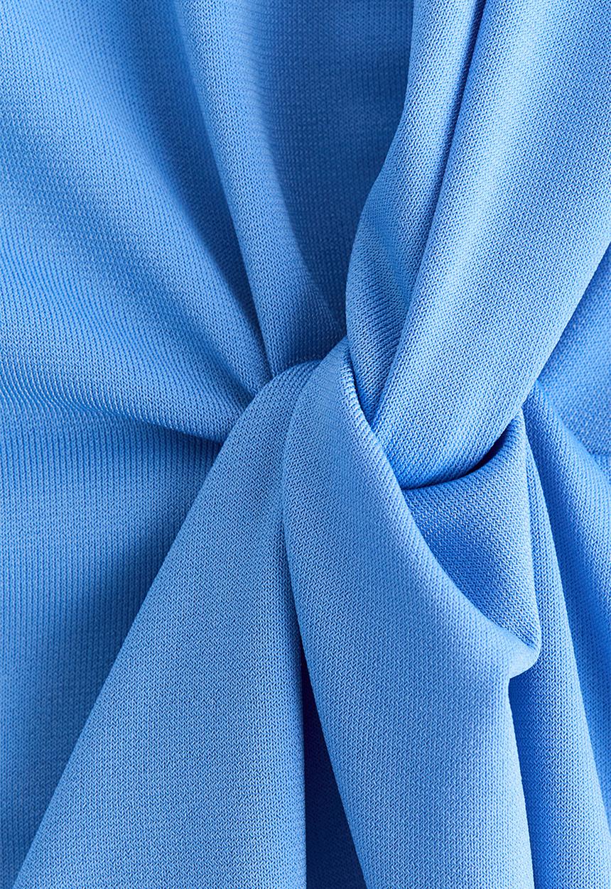 H&M - Twist-detail top - blue
