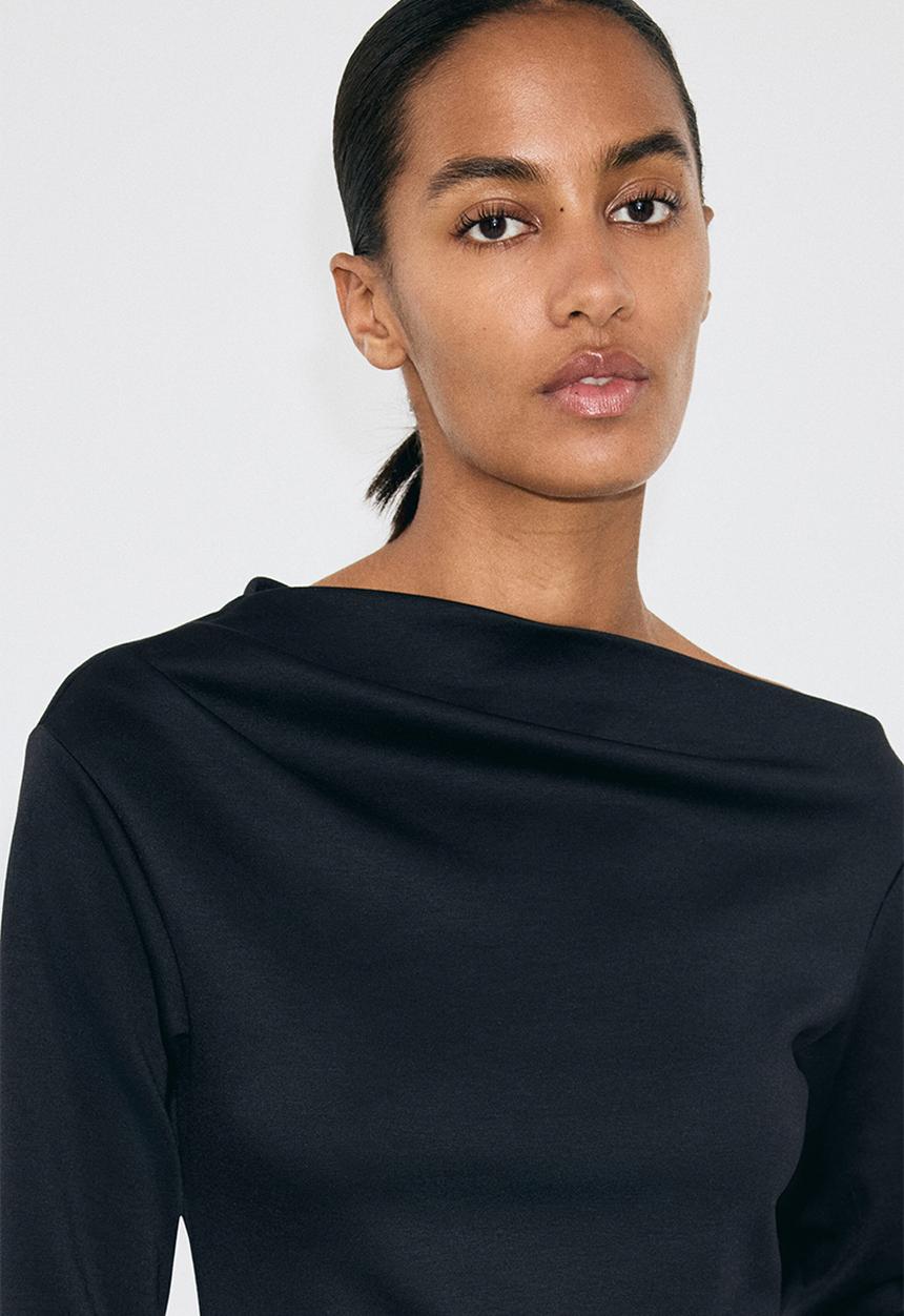 H&M - Asymmetric top - black